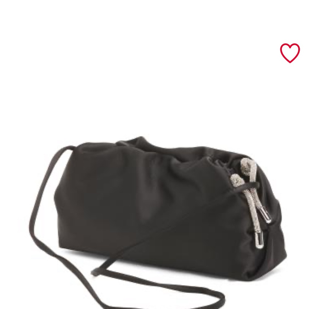 Rebecca Minkoff Black Satin clutch/crossbody bag NWT - Picture 2 of 6